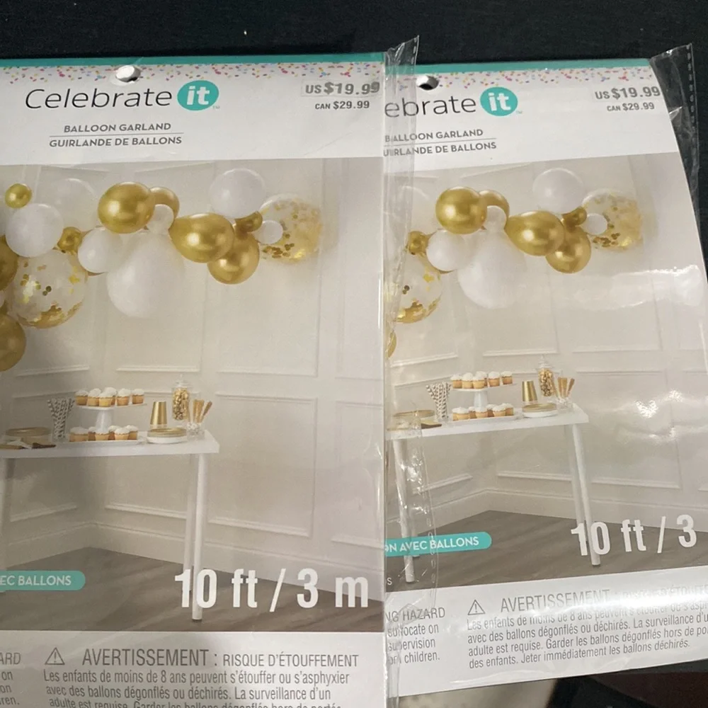 2 balloon garland sets